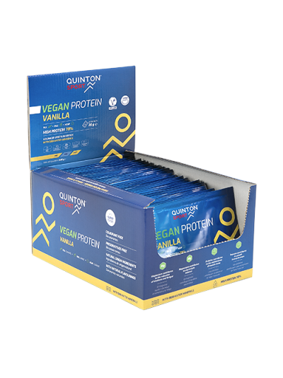 Caja 24 ud Quinton Sport Vegan Protein sabor Vainilla
